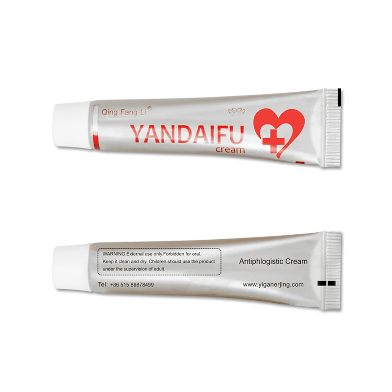 

YANDAIFU Herbal Skin Cream Dermatitis Eczema Pruritus Psoriasis Skin Problems Ointment Silver Tube Antibacterial Body Care Cream