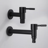 304 stainless steel mop pool tap black white washing machine faucet wall mount outdoor bibcock garden watering fitting adapter