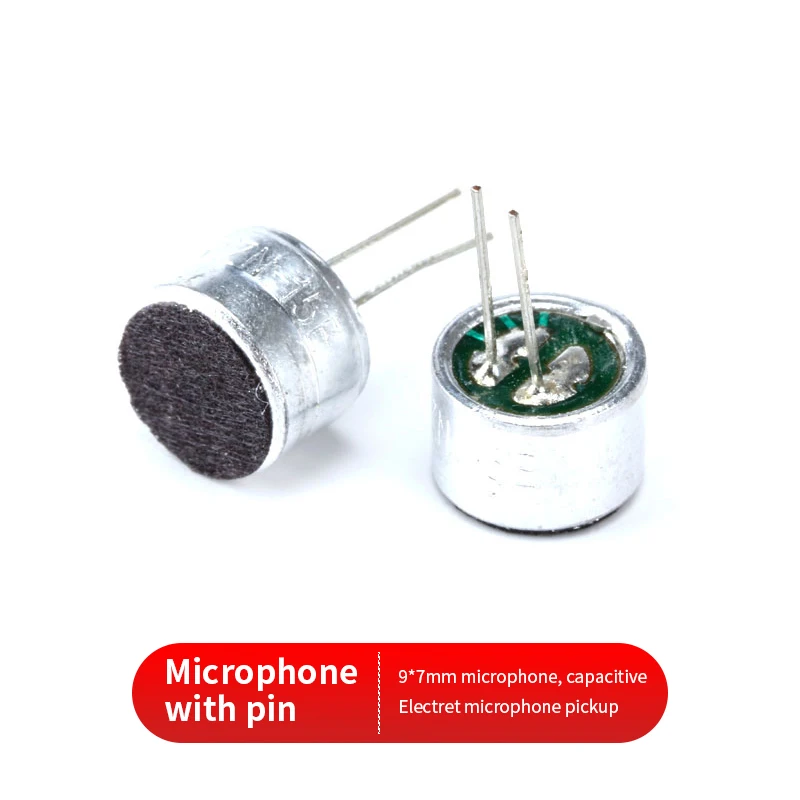 10 шт./лот микрофон 6*5 9*7 4 5*2 2 4*1 5 мм конденсаторный Electret звукосниматель 52DB 56DB MP3