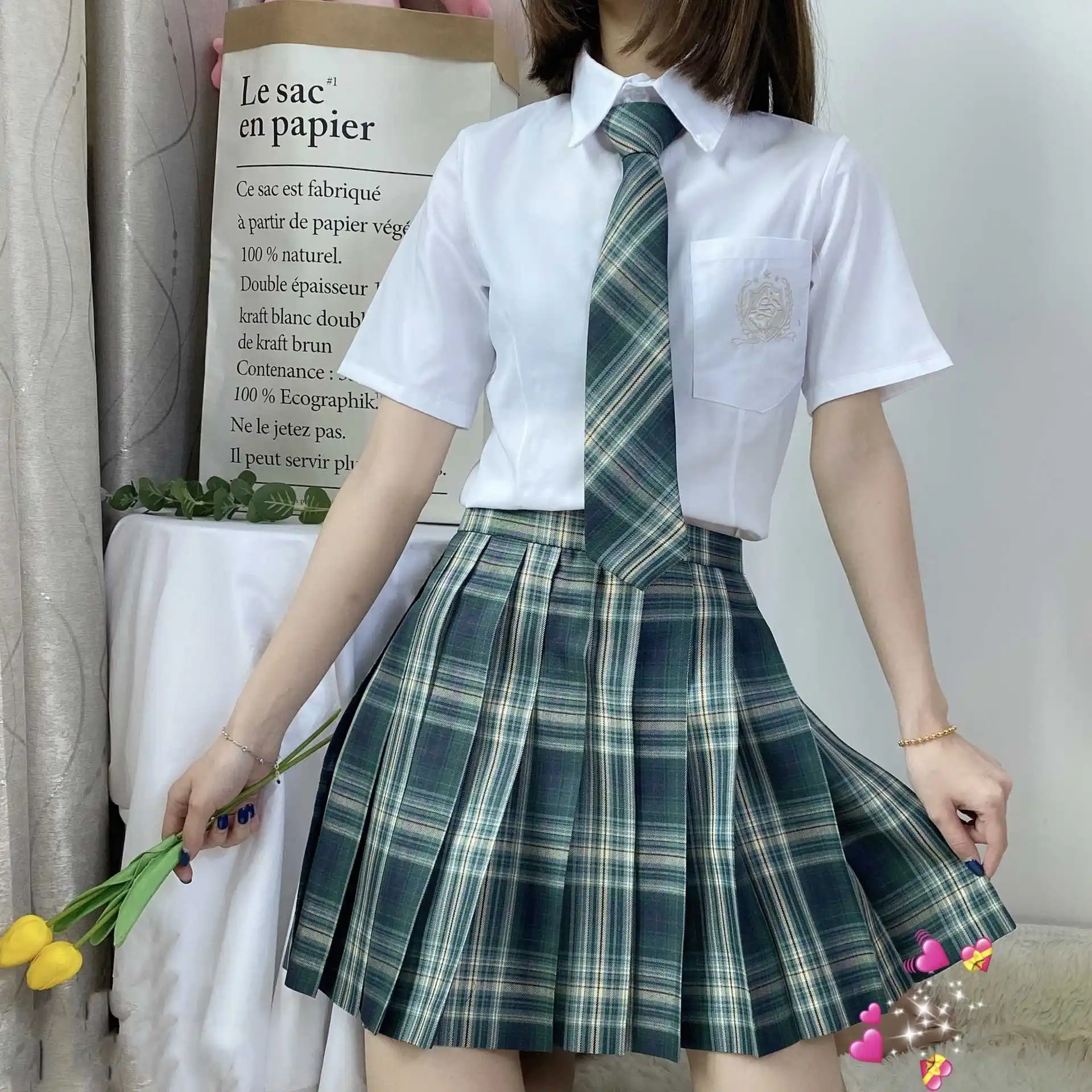 

Sexy Jk Skirts Plaid Skirt Uniform Short Skirt High Waist A-line 2021 School Girl Sky Blue Purple Harajuku Sweetladies Clothes