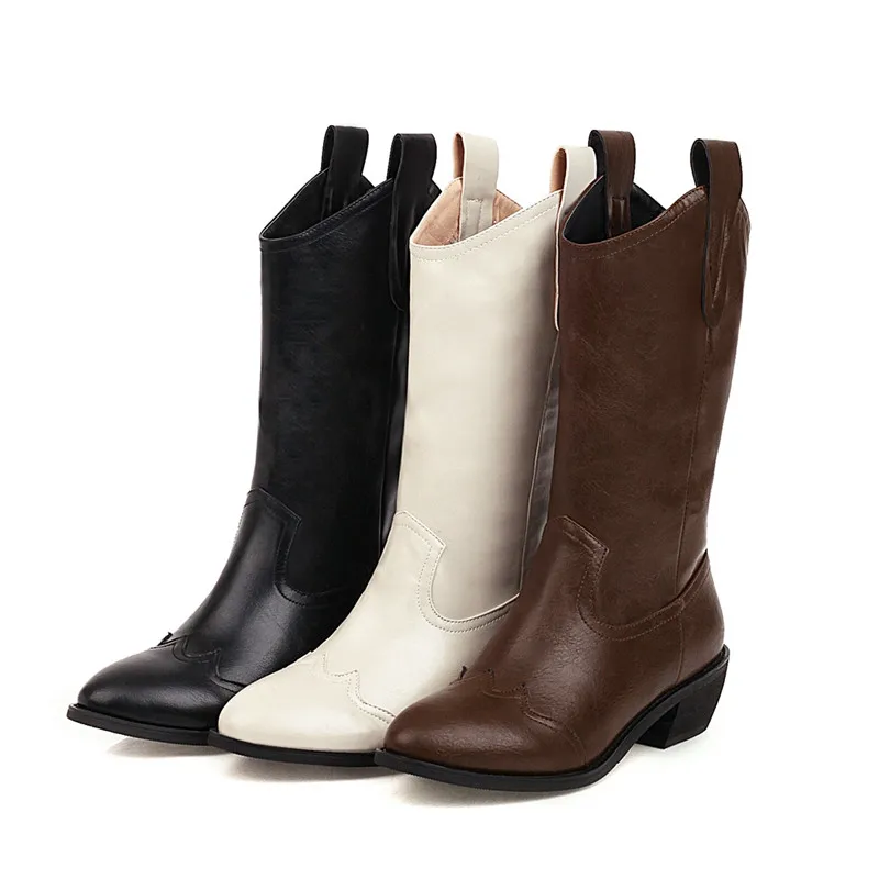 

MStacchi All-match Mid-calf Boots Women Air Mesh Fretwork Pattern Solid Color Pointed Toe Shoes Winter Short Botas Feminina Sexy