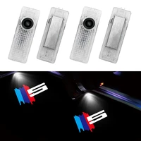 2pcs car door welcome led projector laser logo door light for bmw 5 series auto exterior accessories