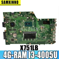 x751lb gt940m 4gi3 4005u mainboard rev 2 3 for asus x751lx r752la r752ld x751ln x751lj a751l laptop motherboard 90nb08f0 r00070