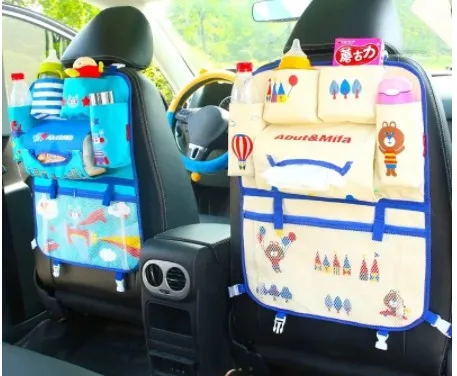 

Мультяшный милый стильный органайзер для хранения на заднем сиденье автомобиля, подвесная сумка для хранения и поддержания порядка, для ма...