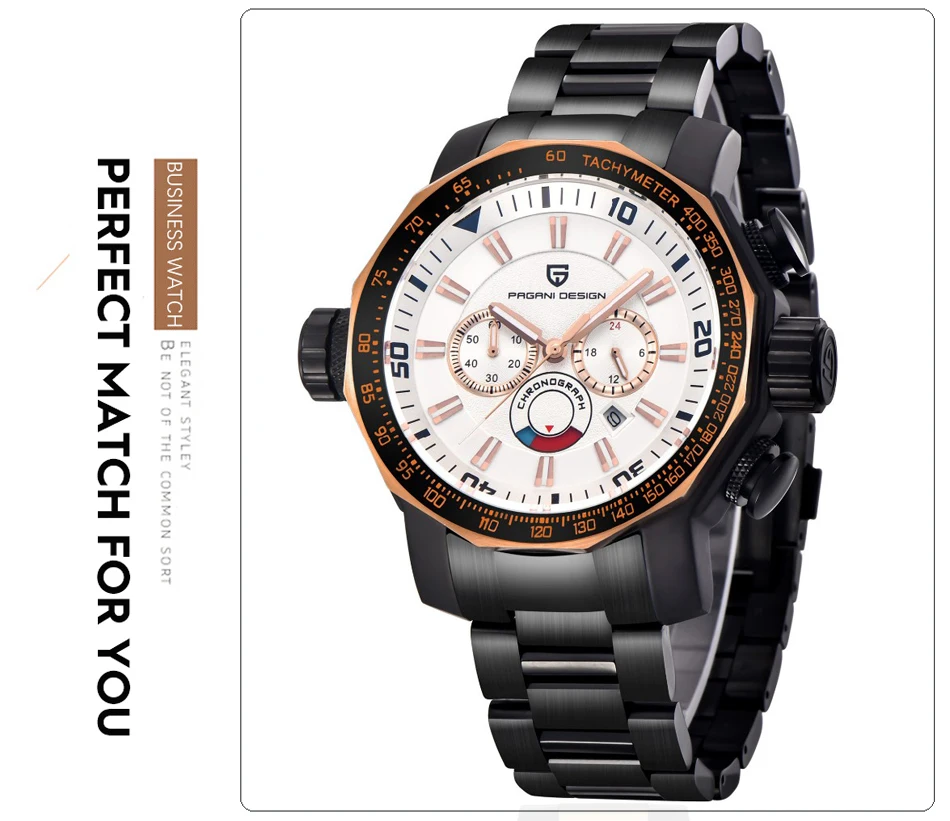 Топ люксовый бренд PAGANI Дизайн Спортивные часы Reloj Hombre военные водонепроницаемые многофункциональные кварцевые часы мужские Relogio Masculino