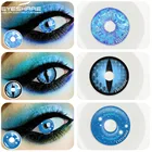 Цветные контактные линзы EYESHARE для глаз Аниме Косплей цветные линзы ed голубые ежегодные многоцветные контактные линзы ed линзы Красота Макияж