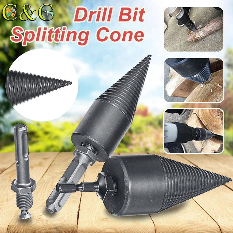 Сверло-разделитель для деревообработки спиральный конус сверло-перфоратор дров