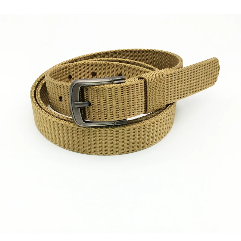 D&T 2021 New Fashion Tacticle Belt Men Women Unisex Canvas Material Alloy Metal Pin Buckle Jeans Casual Style Hiking Cool Belt