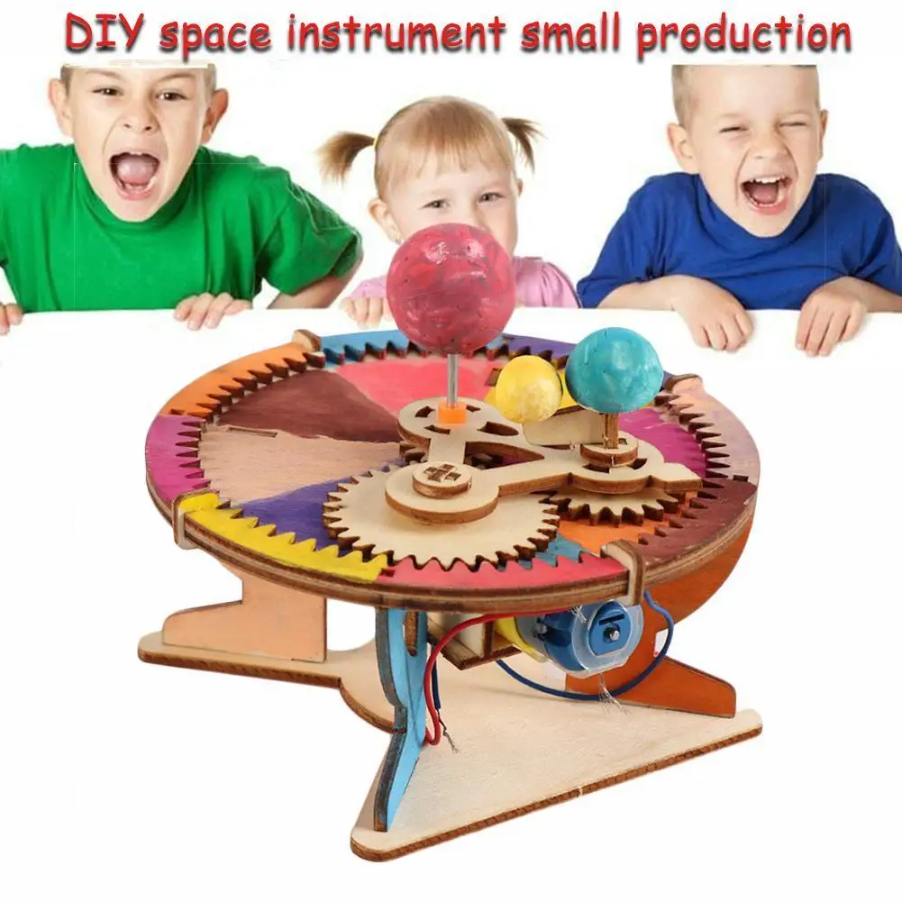 DIY Солнечная система научная игрушка Солнечный самолет робот собранный комплект