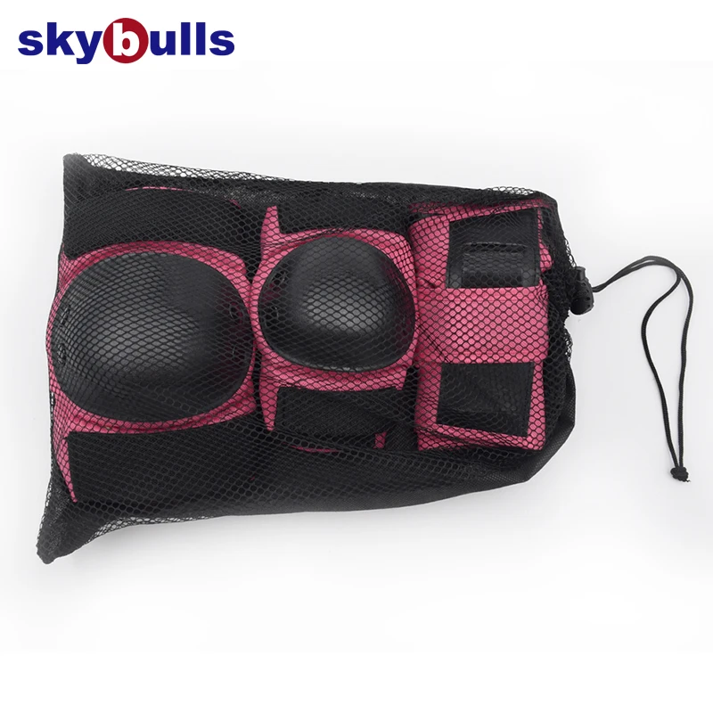 Skybulls Детские наколенники налокотники наручные щитки открытый 6 шт. Защитное Снаряжение Набор для Мульти Спорт Скейтбординг встроенный ролик