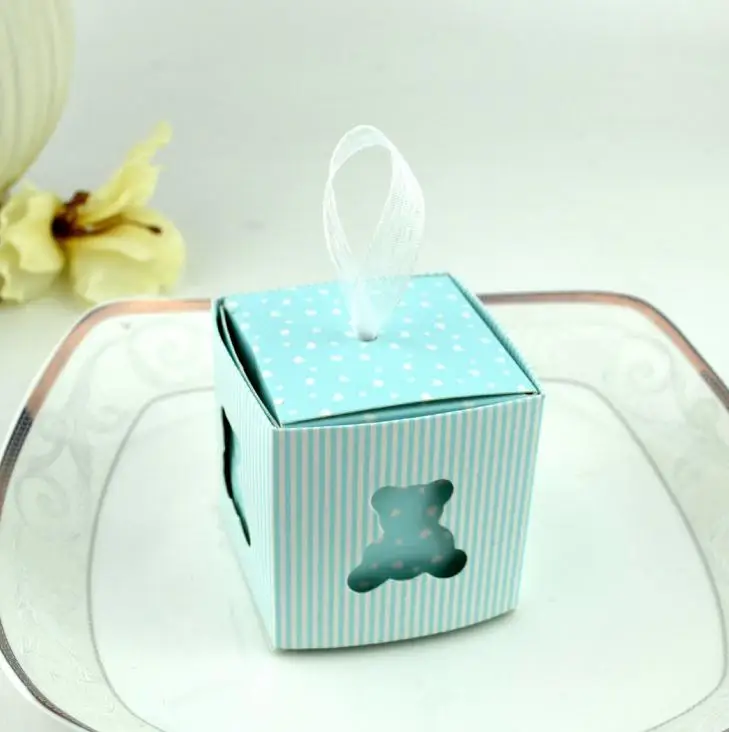DIY коробка для конфет в горошек розовый/синий/желтый печенья коробки подарков на