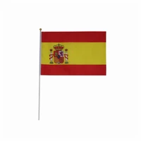 the small size flag 100pcslot1421cm spain country flagspain sports fans flag factory directly