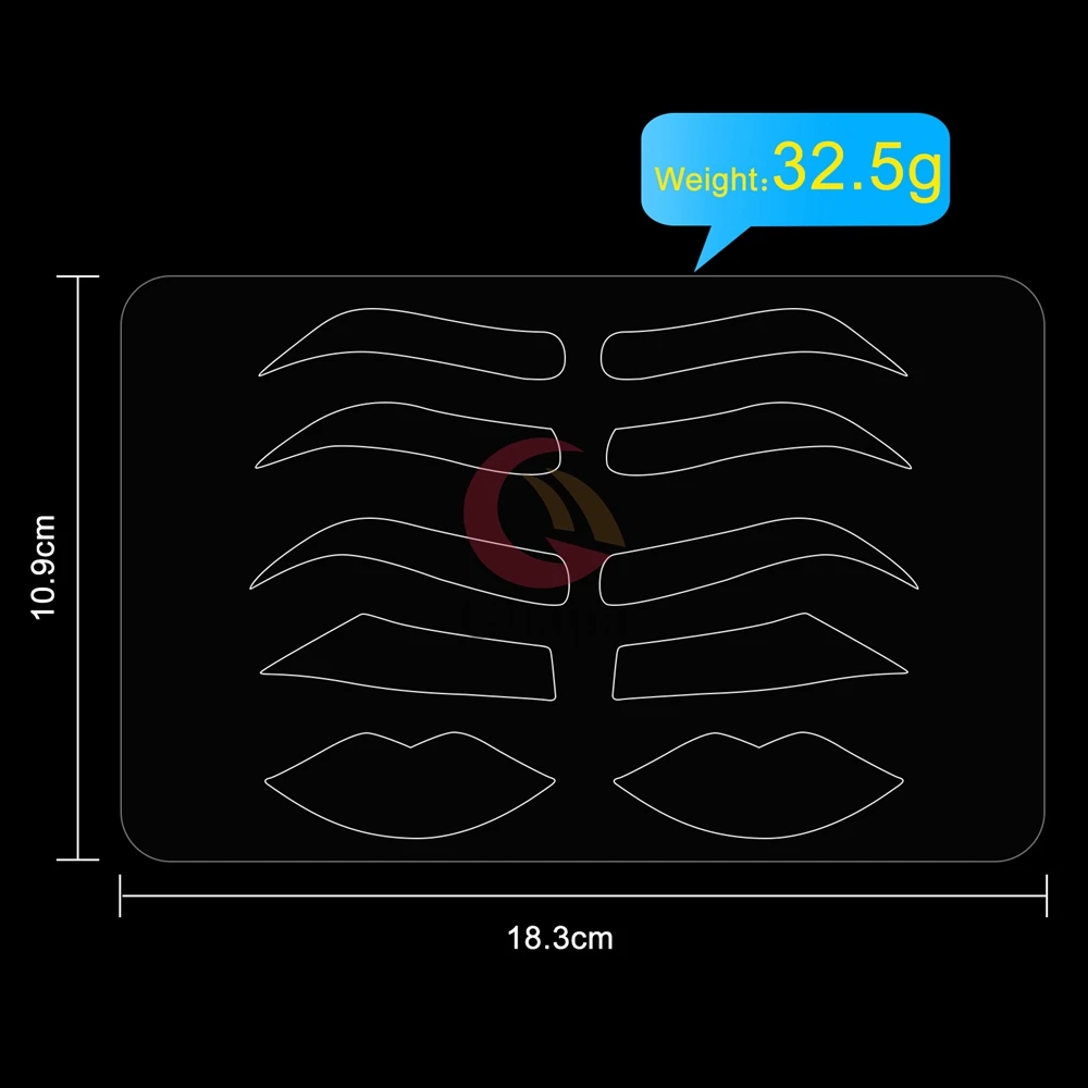 Прозрачный трафарет для бровей и губ | Красота здоровье