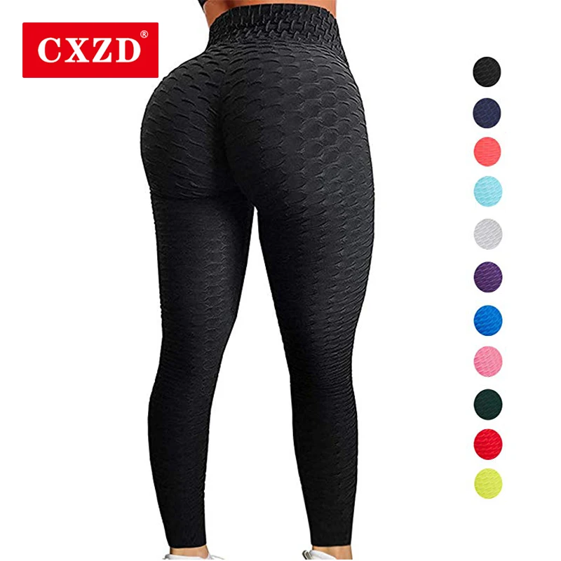 CXZD высокая талия сексуальные леггинсы женский для фитнеса и зала складные