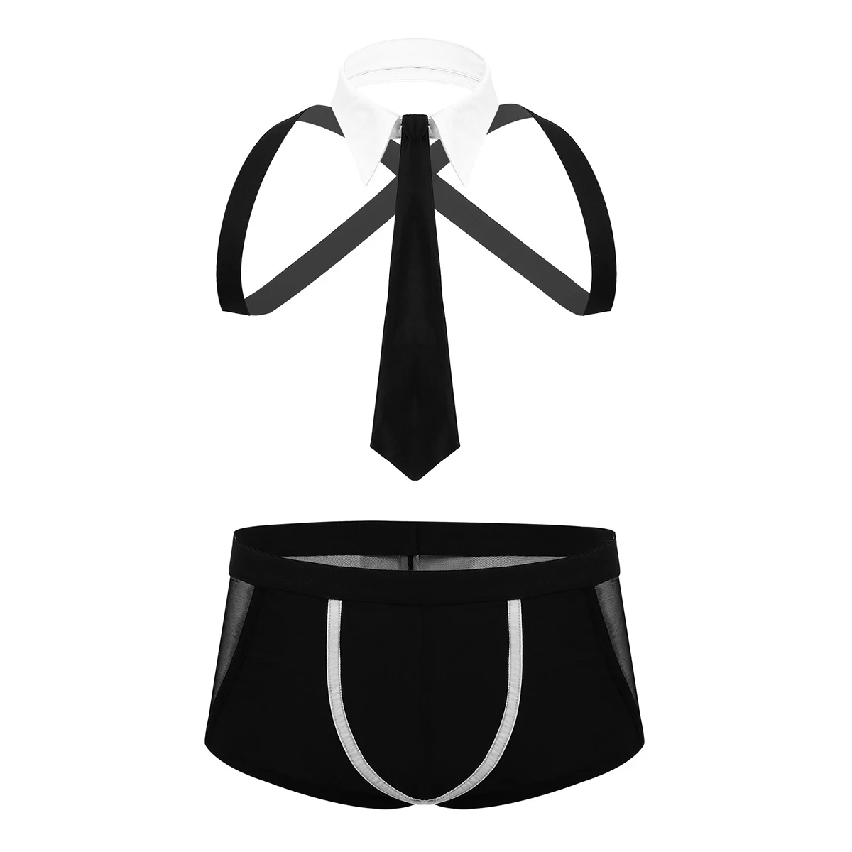 Мужской эротический костюм для ролевых игр комплект нижнего белья боксеры трусы