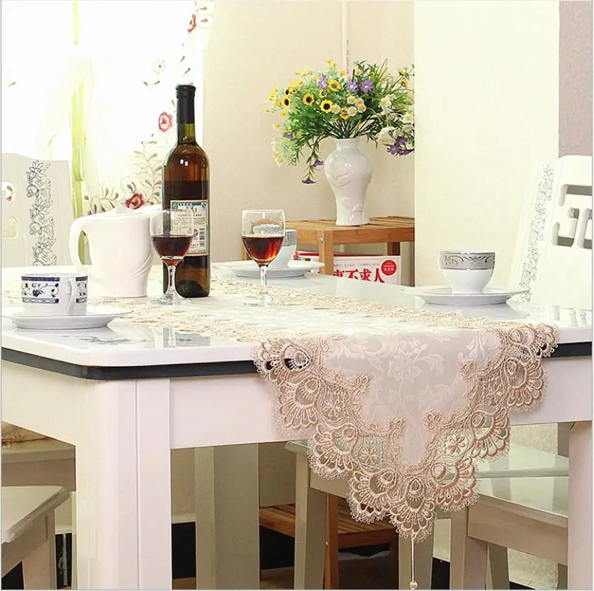 Европейская вышитая настольная дорожка с флагом покрытие для стола чашка коврик