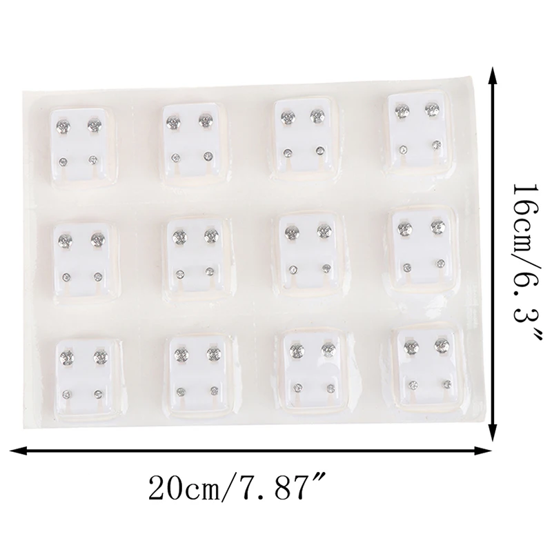 

24pcs=12Pairs Surgical Steel Ear Studs Earrings Set Medical Earrings Piercing Tool Kits Women Jewelry Piercing Stud Earring