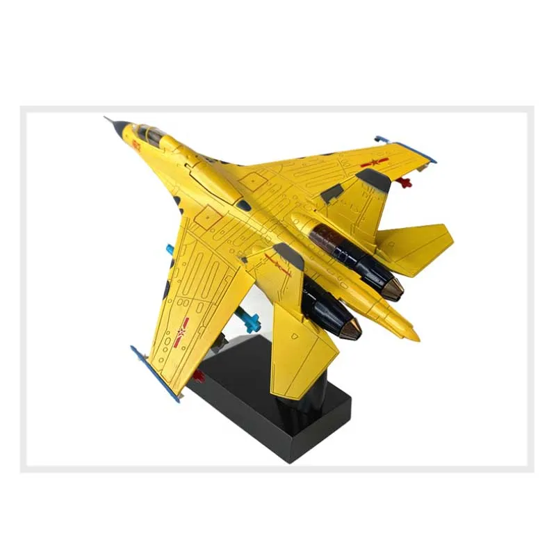 J-16 многоцелевой истребитель литья под давлением 1:100 F-16 сплав модель самолета
