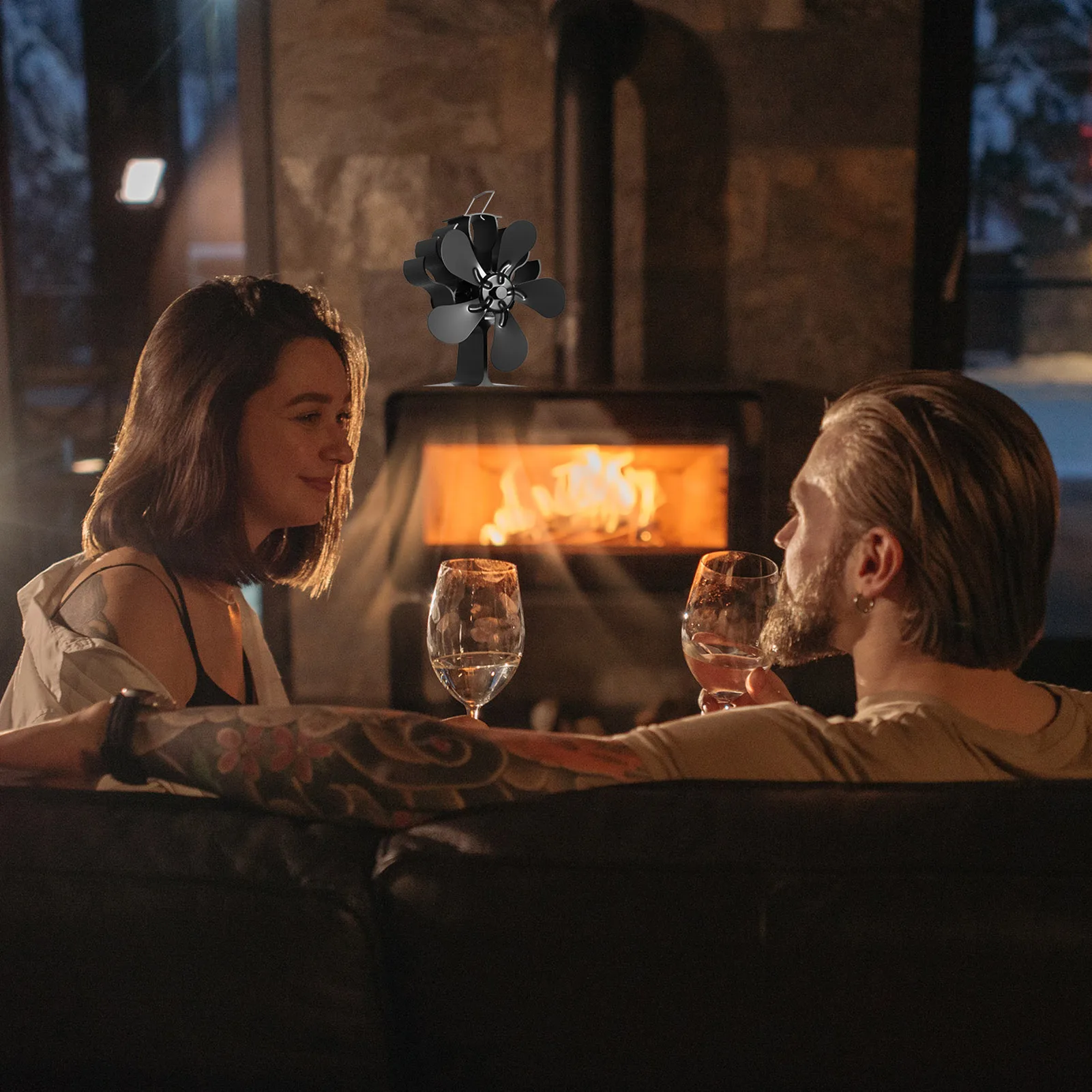 5-лопастной вентилятор для деревянной плиты с подогревом газонагнетатель