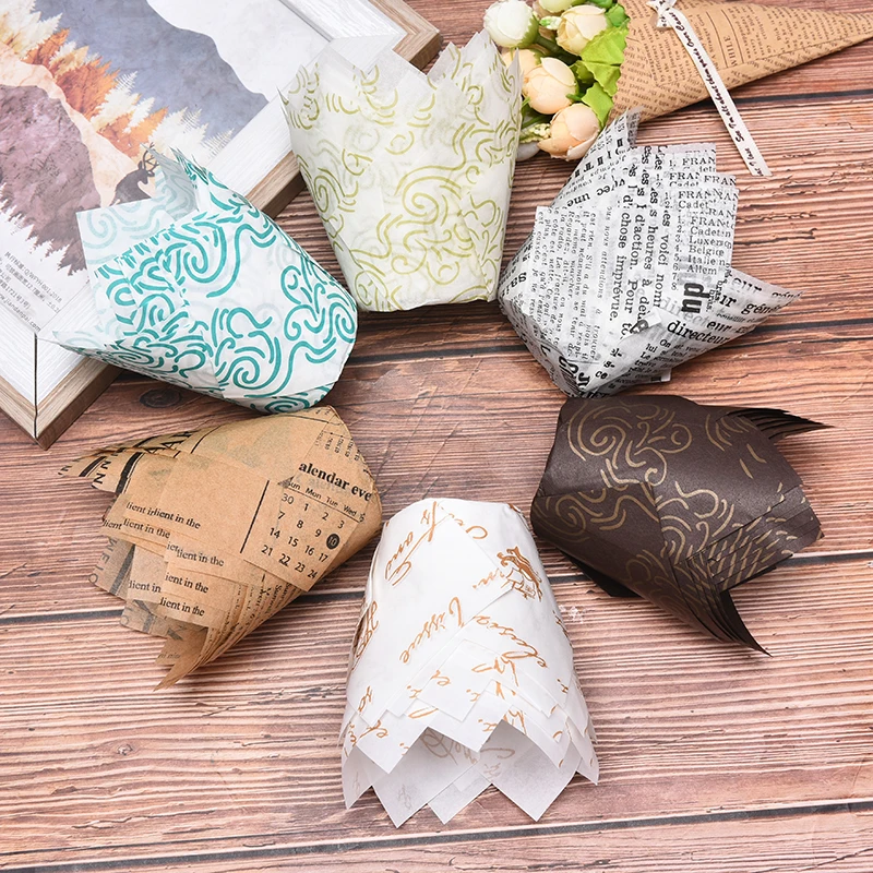 Новогодняя бумажная подкладка для кексов 50 шт. чашка выпечки свадебной вечеринки