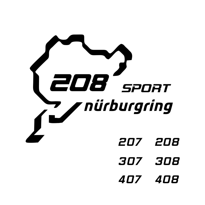 Новинка на заказ спортивные гоночные окна двери кузова Nurburgring ПВХ наклейка