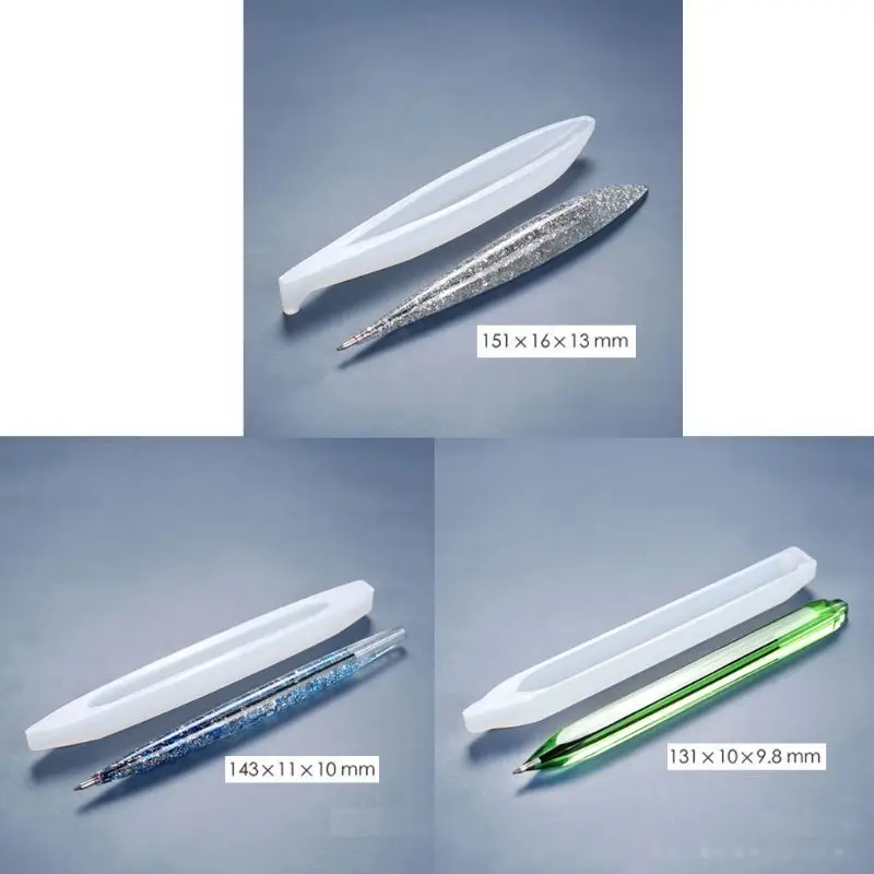 

Free shipping Handmade Ballpoint Pen UV Resin Epoxy Resin Casting Mold Penholder Silicone Mold DIY Art Craft