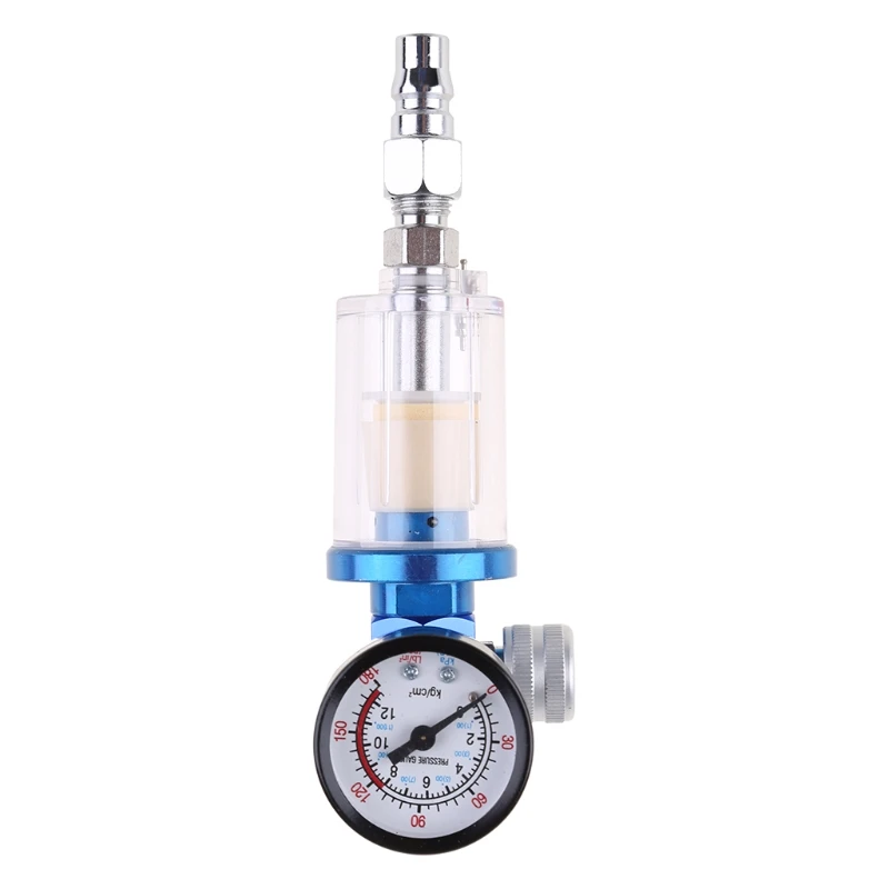 

165 mm Air Compressor Filter Oil Water Separator with Pressure Regulating Gauge