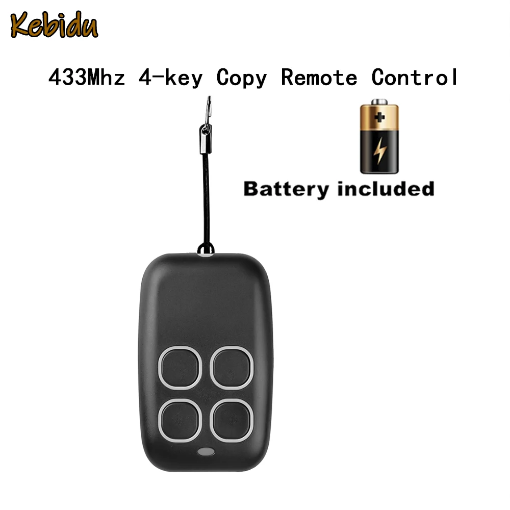

Kebidu универсальный беспроводной пульт дистанционного управления 433 МГц RF 4 кнопки копия пульта дистанционного управления дверь гаража клон ...