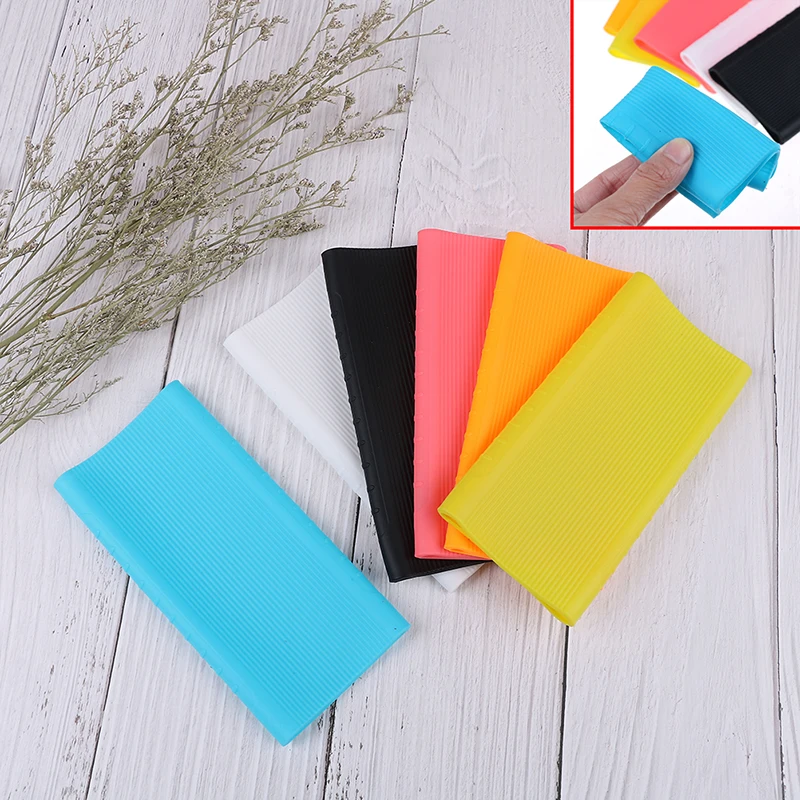 Silicone Power Bank Protector Case Cover For Xiaomi Power Bank 2 Generation 10000 mAh Dual USB Port Skin Shell Sleeve