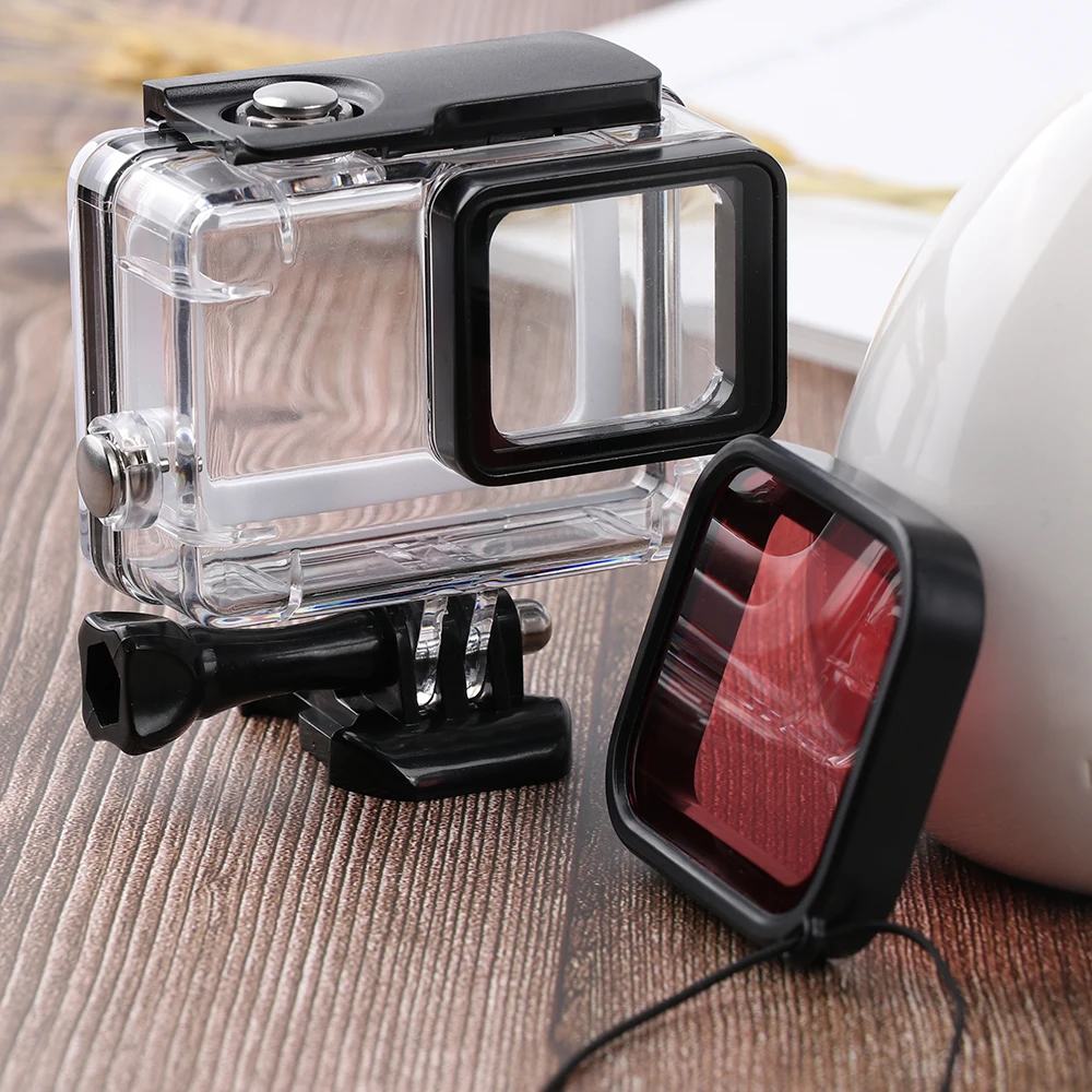 Для GoPro Hero 5 Hero 6 7 аксессуары для подводного погружения Объектив Набор цветных фильтров для Go Pro HERO5 HERO6 черный супер костюм корпус
