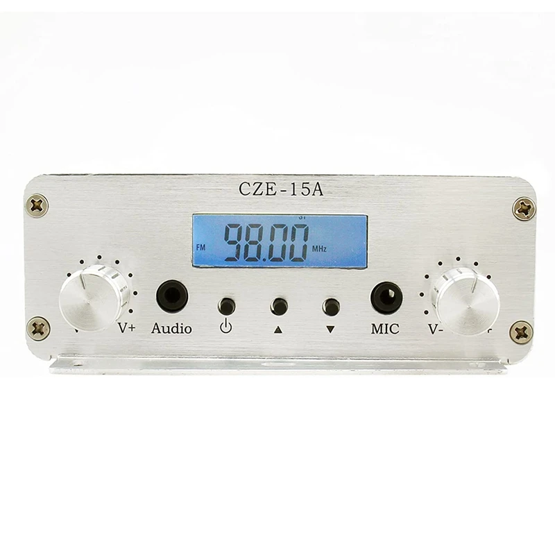 CZH 15A 3 Вт/15 Вт FM стерео PLL передатчик передачи возбудитель 87 МГц 108 + GP 1/4 волна