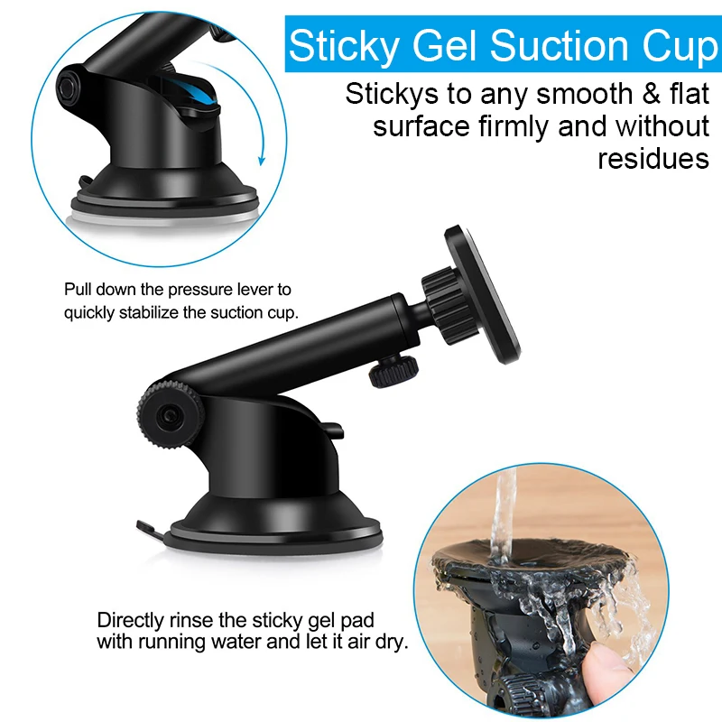 Telescopic Magnetic Car Phone Holder For iPhone 11 Xs Max XR 8 6 Suction Cup Car Dashboard Mount Cell Mobile Phone Holder Stand