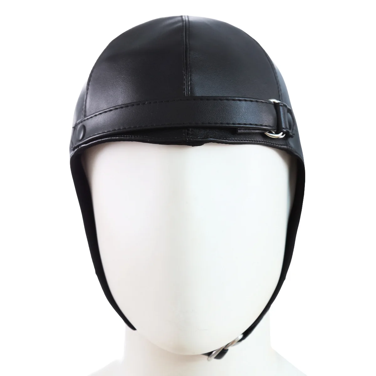 Унисекс сексуальная кожаная маска на капюшон для взрослых секс-игры фетиш бдсм