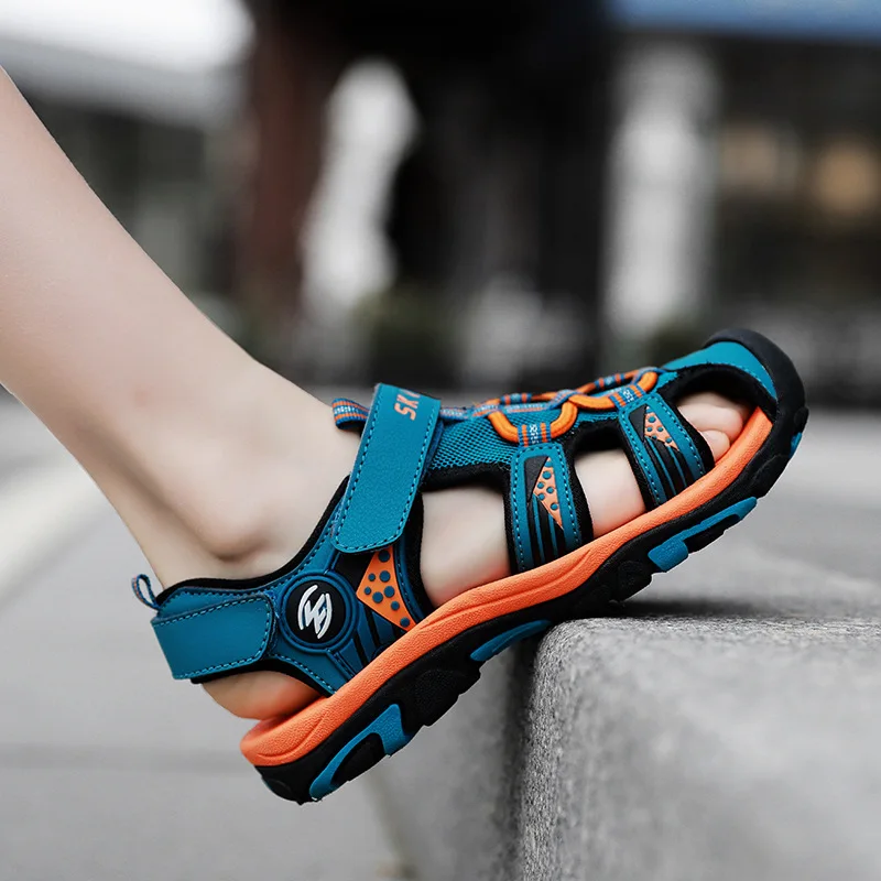 

GODODOMAOYIj1 2021 Summer Kids Sandals High Quality Boys Beach Causal Sandals Children Shoes for Boy Beach Slippers Sandal Shoes