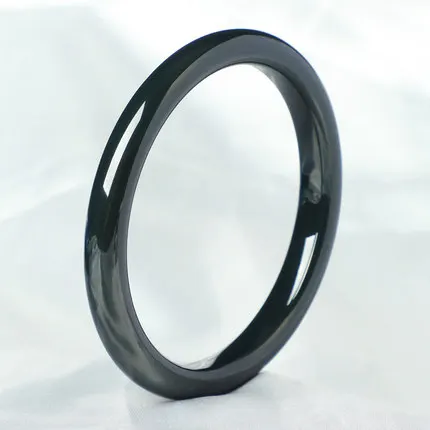 

Натуральный нефритовый темно-зеленый браслет 54-64 мм, Элегантные украшения принцессы, лучший подарок для матери и девушки