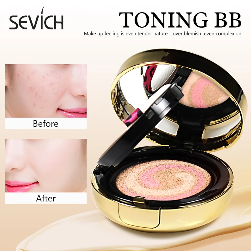 Воздушная подушка Sevich BB консилер для лица отбеливающий увлажняющий тональный