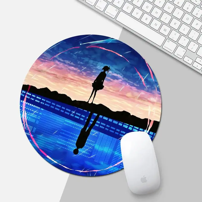

Anime your name Laptop Computer Mousepad Desk Table Protect Game Office Work Round Mouse Mat pad XL Non-slip Laptop Cushion