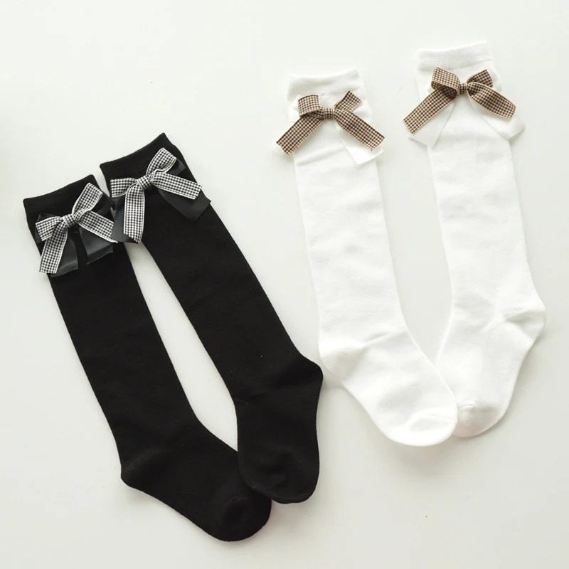 Носки для маленьких девочек хлопковые зимние теплые гольфы принцессы детей