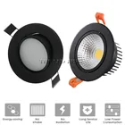 Энергосберегающий COB вниз светильник светодиодный встраиваемый потолочный светильник с регулируемой яркостью 6 Вт 9 Вт 12 Вт 24 Вт супер яркий Точечный светильник лампа заливающего света светильник