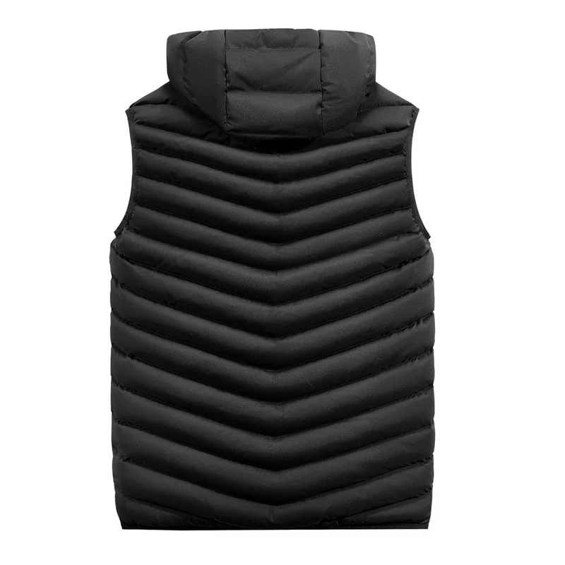 Riinr Newest 2019 Autumn Winter Men Coat Warm Sleeveless Jacket Casual Vest Cotton Army Green Waistcoat Plus Size 4XL | Мужская одежда