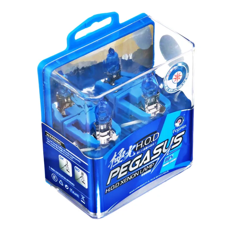 

2Pcs Xenon Halogen Bulb H3 12V 100W 6000K Super White Car HeadLight Bulbs Auto Light Lamp Dark Blue Quartz Glass H3 Car Lamp