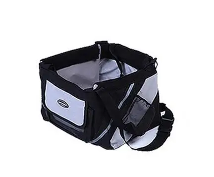 black HIPET собака велосипедная корзина кошка щенок Сумка переноска для велосипедов со светоотражающей полосой на открытом воздухе путешествия велосипед переноска сиденье для маленькой собаки - Цвет: black