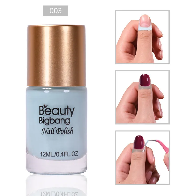 BeautyBigBang, 12 мл, 5 цветов, гель для ногтей, защита для кутикулы, отшелушивается, для ногтей, латексные, жидкие наконечники, защитная лента, гелевая полировка, сепаратор