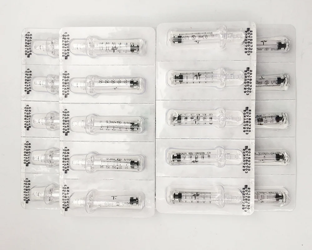 Цветной Гиалуроновый шприц-конвертер для ухода за кожей один набор гиалуроновая