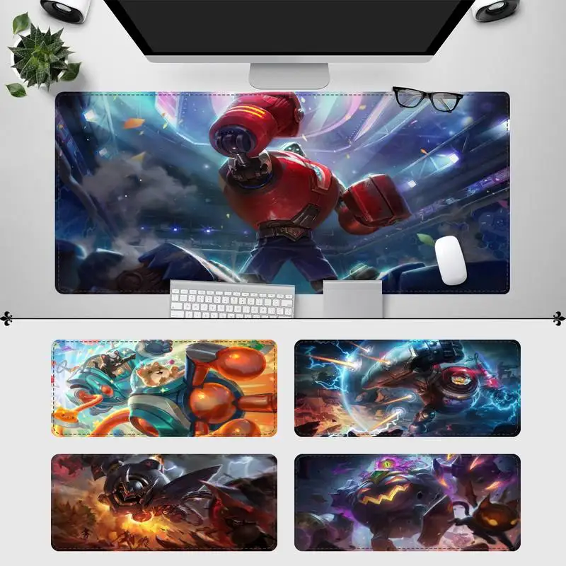 

Art League of Legends Blitzcrank Mouse Pad Laptop PC Computer Mause Pad Desk Mat For Big Gaming Mouse Mat For Overwatch/CS GO