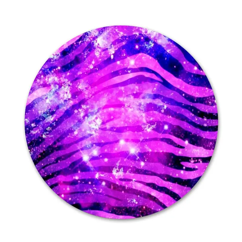 

58mm White Black resd pink Gold Zebra strip Cute Badge Brooch Pin Accessories For Clothes Backpack Decoration gift