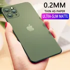 Ультратонкий чехол из полипропилена для iPhone 12 Mini, 11 Pro Max, X, XR, XS, матовый чехол для телефона iPhone SE 2020, 7, 8, 6, 6s Plus, прозрачный жесткий мягкий чехол