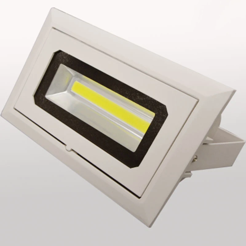 4 шт./лот светодиодный потолочный светильник 50 Вт COB прямоугольный встраиваемый