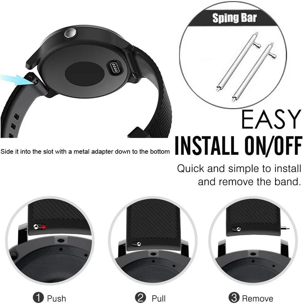 20mm Wrist Band for Amazfit GTR 42mm Watch Strap Replacement Suunto 3 Fitness/Amazfit Bip lite/Fossil Q Gazer Accessories |