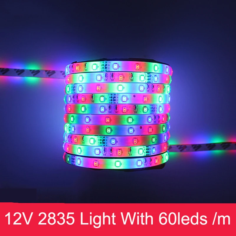 DC12V SMD2835 5m 60leds/m IP65 Waterproof RGB/White/Warmed /Blue/Red /Green /Yellow /Pink /Purple Christmas Decoration Lights